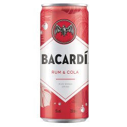 Bacardí Rum & Cola Rum Mixed Drink - 250ml