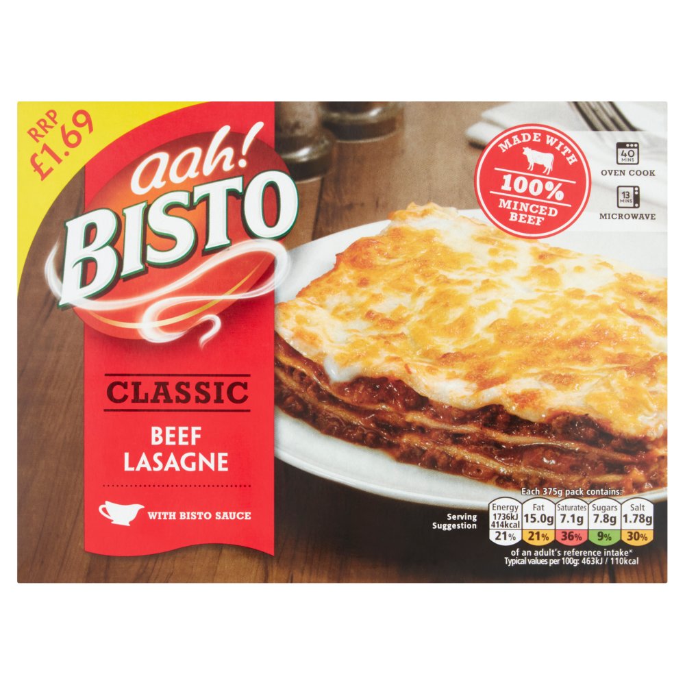 Bisto Classic Beef Lasagne 375g