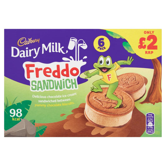 Cadbury Dairy Milk Freddo Ice CreaM Sandwich 6 x 55ml (330ml)