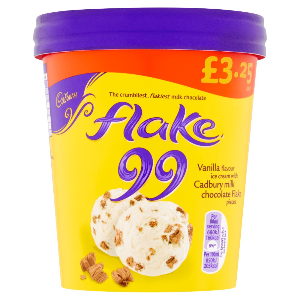 Cadbury Flake 99 Ice Cream Tub 480ml