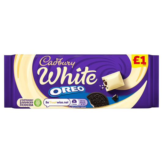 Cadbury White Oreo Chocolate Bar 120g