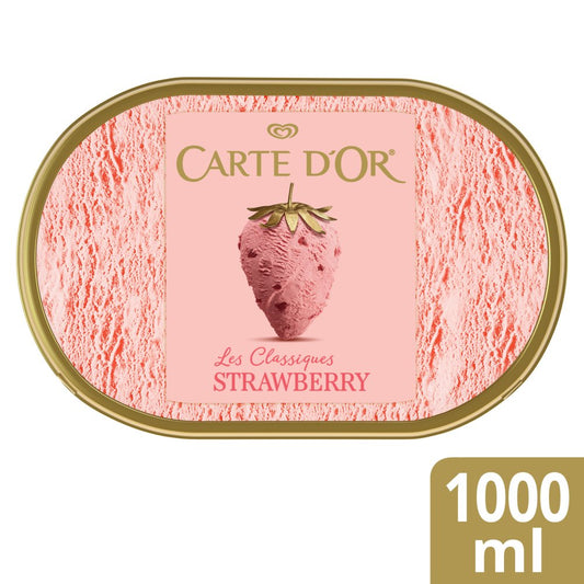 Carte D'or Strawberry Ice Cream Tub 1000 ml