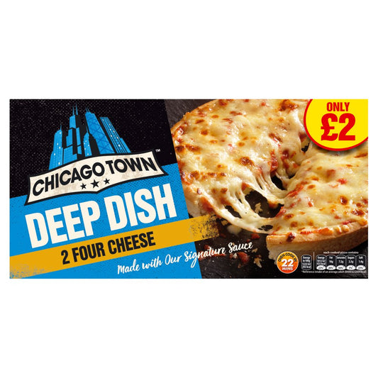 Chicago Town 2 Deep Dish Four Cheese Pizzas