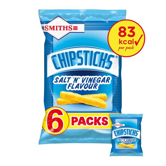 Chipsticks Salt and Vinegar Snacks 6 Pack