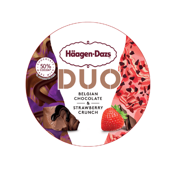 Häagen-Dazs DUO Belgian Chocolate & Strawberry Crunch