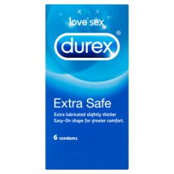 Durex Extra Safe Condoms, Pack of 6