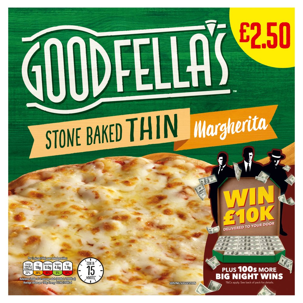 Goodfella's Stone Baked Thin Margherita 345g