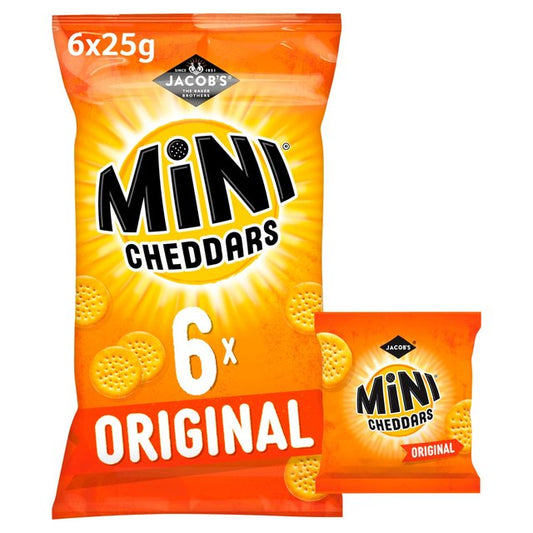 Jacob's Mini Cheddars 6 Original 6 x 25g