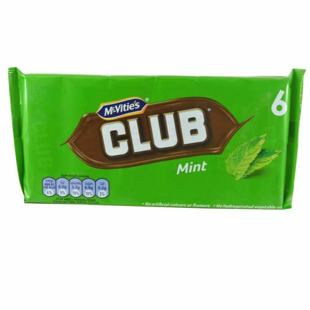 McVities Club Biscuits Mint 6 Pack