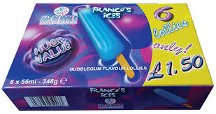 Mr Bubble Bubblegum Ice Lollies