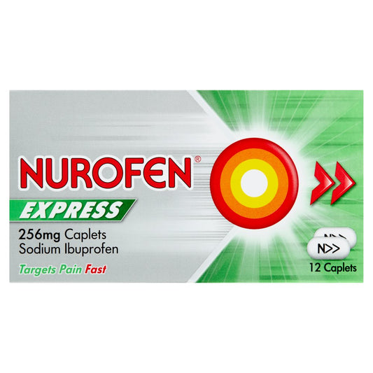 Nurofen Express 256mg Caplets 12 Caplets