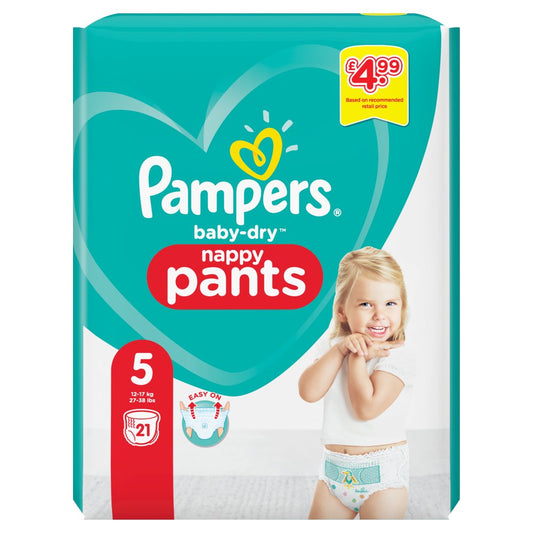 Pampers Baby-Dry Nappy Pant Size 5