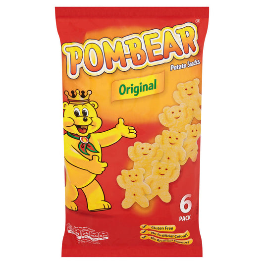 Pom-Bear Original Potato Snacks 6 x 15g