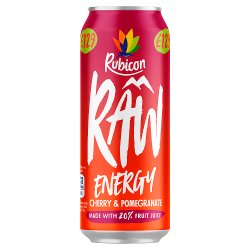 Rubicon Raw Energy Cherry & Pomegranate - 500ml