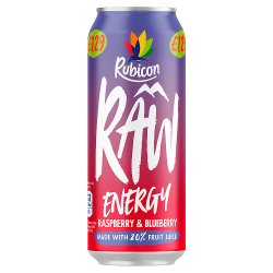 Rubicon Raw Energy Raspberry & Blueberry - 500ml