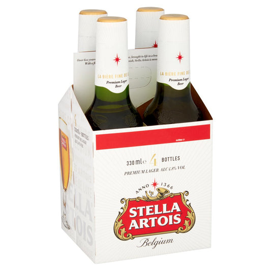 Stella Artois 4PK (bottles) 330ml x 4