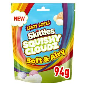 Skittles Squishy Cloudz Crazy Sour Sweets Bag 80g