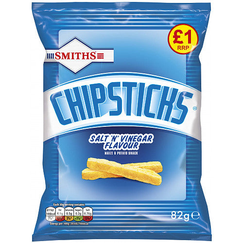 Smiths Chipsticks Salt 'n' Vinegar Snacks 82g