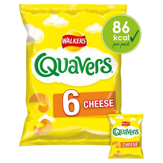 Walkers Quavers Cheese Multipack Snacks 6x16g