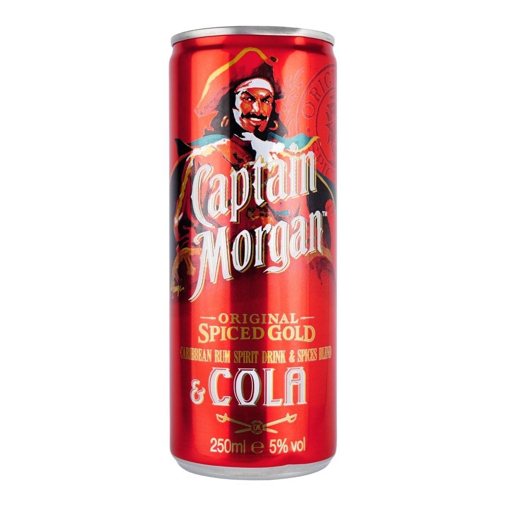 Captain Morgan & Cola Can 250ml