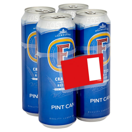 Fosters 568 ml Pint Cans 4PK