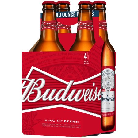 Budweiser 4 Pack Bottles