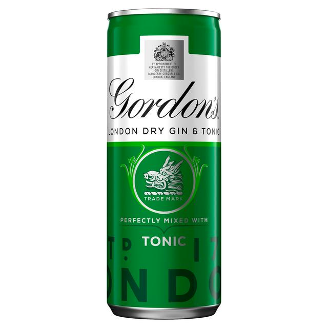 Gordons Gin With Tonic Can 250ml