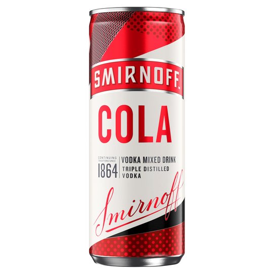 Smirnoff Cola Can 250ml