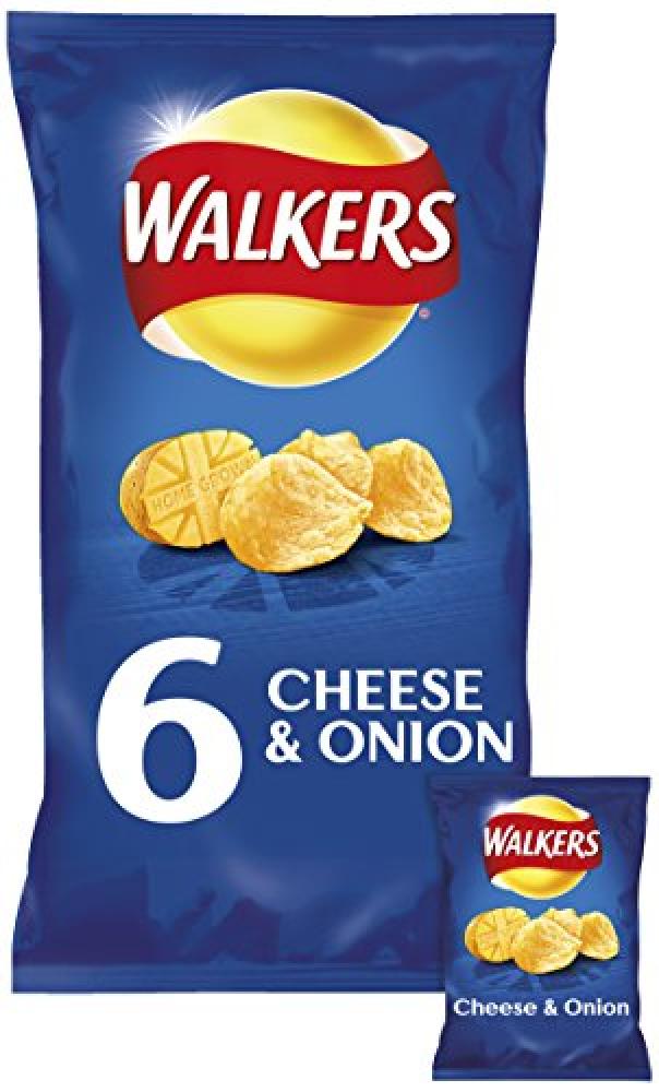 Walkers Cheese And Onion 6 pack